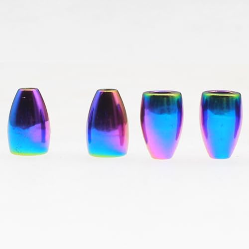 10 Pack Tungsten Weights, Bullet Weights for Bass Fishing Tungsten Worm Weights Fishing Weights Sinkers for Texas Rig and Carolina Rig - color: Multi-colored