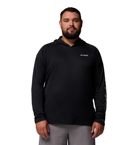 Columbia Men's Terminal Tackle Hoodie - color: Black/Cool Grey Logo, size: Medium