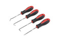 ROTATION Precision Hook and Pick Set for Automotive | 4-Piece Hand Tools - color: Red
