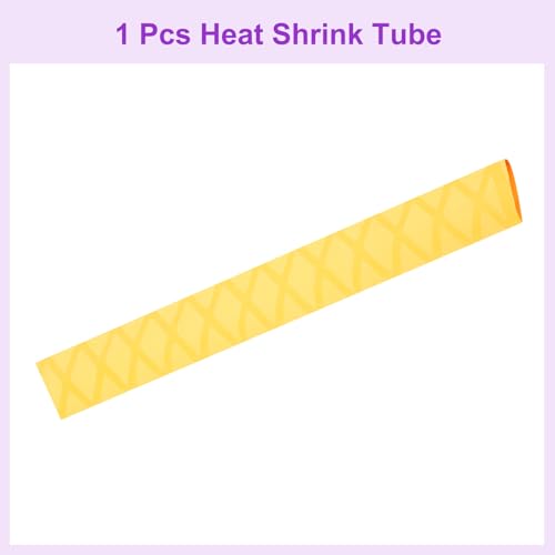 DMiotech Heat Shrink Sleeve Wrap Tubing x Tube Tubing for Fishing Rod Grips and Other Grips, Non Slip - Insulation - Waterproof 40'' Lengths, Dia 25mm Yellow - color: Yellow, size: Dia 25mm