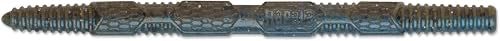 CrushCity Pig Stick Soft Plastic Stick Worm Bait, Versatile Finesse Action for Wacky, Neko, Texas & Ned Rigs - color: Green Pumpkin Blue Pearl, size: o/s