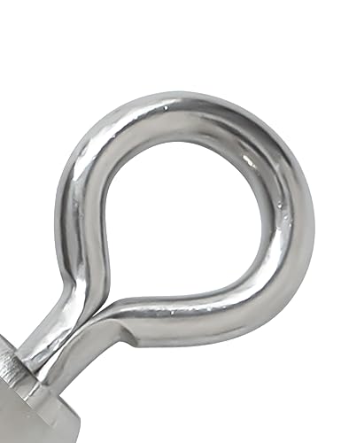 BLUEWING Stainless Steel Fishing Barrel Swivels 10pcs High Strength Line Lure Connector for Saltwater Freshwater, 303lbs - size: 303 lbs