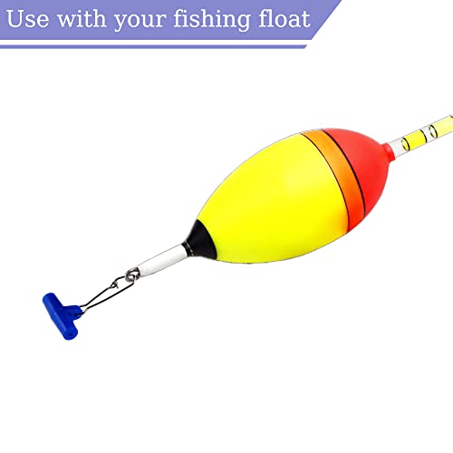 Fishing Line Sinker Slides,40 Pack Duo Lock Snaps Fishing Line Slider Sinker Weight Connectors Saltwater Freshwater - color: L Blue Hook Snap