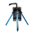 3-Tude Portable Fishing Rod Holder - Stand Holds Up to 3 Rods, Outdoor Fishing Gear Equipment Organizer - color: Long-Blue