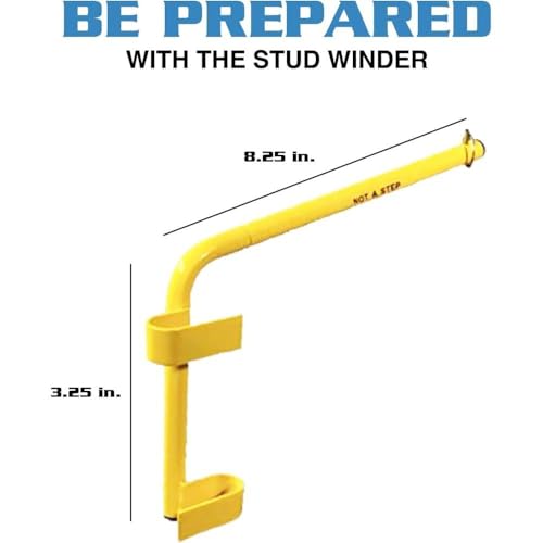 Angel Guard Spool Tools Stud Winder - The Easy to Install, Portable, All Steel Spool Holder Wire Dispenser for Fast Load Dispensing of Wire Reels, Coils, Cables, & More - Holds Up To 100 Pounds
