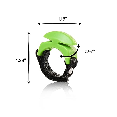 Line Cutterz Rust-Free Patented Ceramic Blade Ring Quick Fishing Line Cutter - color: Green, size: Adjustable, style: 2-pack