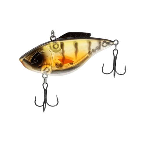 Bill Lewis Hammer-Trap - Freshwater Lifelike Lipless Crankbait Fishing Lure with Mustad Triple Grip Hooks, 3/8 Oz - 5/8 Oz - color: Pro-Perch, size: 3/8 OZ