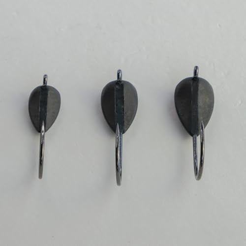 Tungsten 4 Anglers - 97% Pure Tungsten Finesse Mini Goby Tube Jig Head | Fit Small Finesse Tubes for Great Lakes Fishing |1/4, 3/8, 1/2oz. | Bass, Walleye, Pike, Lake Trout - size: 1/4oz. 1/0