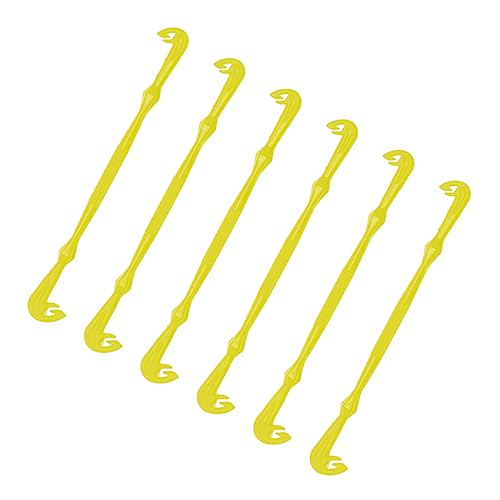 Loop Tyer - Hook Loop Tyer for Fishing - Plastic Fishing Line Knot Tying Tool, Yellow, 6 Pcs