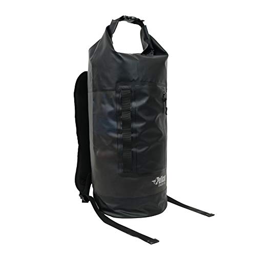 Pelican ExoDry 30L Large Drybag - Waterproof - Backpack-Type Shoulder Straps - Thick & Lightweight - Roll Top Compression - Keeps Gear Dry for Kayaking, Rafting and Fishing - Black - size: 30L