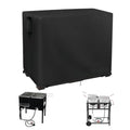 Turkey Fryer Cover, Waterproof 18QT x 2 Crawfish Boiler Cover for Outdoor Propane Fryers with Movable Cart, Commercial Fryer Covers for Double Deep Fryers with 2 Baskets-36 D x 26" W x 31" H - size: 36" D x 26" W x 31" H
