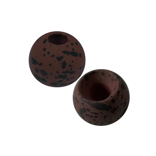 25 Pack 27 Colors 1.5-6.4mm Cyclops Tungsten Beads for Fly Tying - color: Mottled Matte Brown, size: 2.0mm(5/64'') 25 Pack