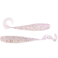 A.M. Fishing Curly Tail Jerkshad 4 Inch Soft Baits Garlic Infused,– 8 Pack – Saltwater & Freshwater Fishing Lures for Bass, Redfish, Snook, and Trout - color: Pearl