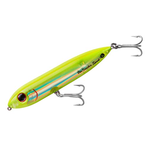 Heddon One Knocker Spook - color: Chartreuse/Silver Insert