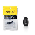 97% Pure Tungsten Flipping Weights - 10 Pack / 5 Pack - Nako Tungsten Weights - Fishing Sinkers for Bass Fishing - color: No Chip Black, size: 3/32 oz - 5 pack