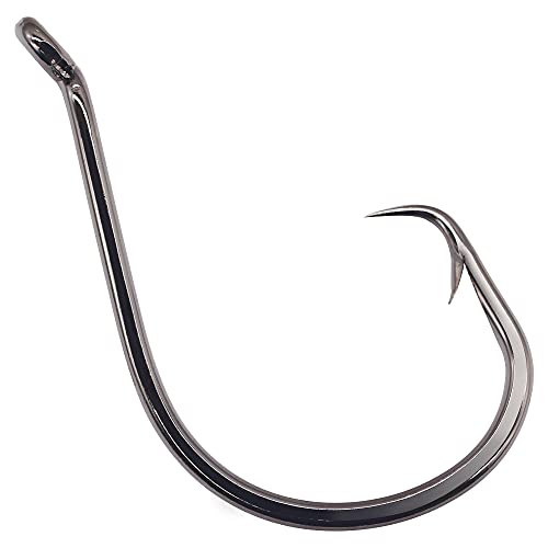 XFISHMAN Circle-Hooks-Fishing-Equipment-Octopus-Hooks-Saltwater-50 Pack #1 –12/0 - color: Black, size: 3/0 50-Pack