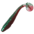 Paddle Tail Swimbaits, 2.5 inch/3inch Soft Lures Fishing Trout Crappie Bass for Freshwater and Saltwater 75PCS/60PCS - color: Wine Red Shiner, size: 2.5 inch, 75 PCs
