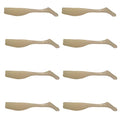 Fishing Lures for Speckled Trout, Redfish, Bass - Louisiana Paddle Tail Swimbaits for Freshwater and Saltwater - color: Glow