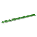 Alumicolor Aluminum Engineer Pocket Drafting Scale With Clip, 6IN, Green - color: Green, size: 6 Inch, style: Engineer With Clip