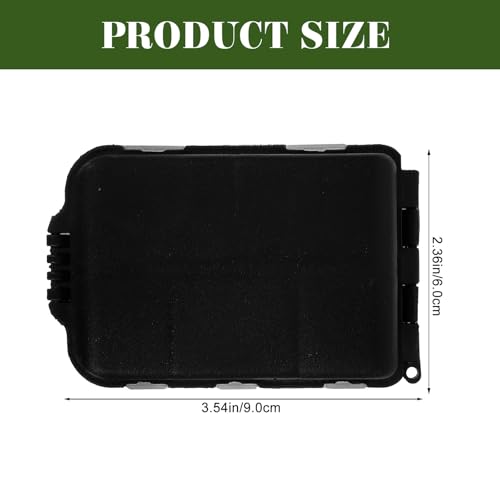balacoo Fishing Tackle Box Portable Fishing Lure Container and Gears Box Compact Plastic Tackle Organizer for Hooks Baits and Small Accessories 3.54 X 2.36 X 0.78 in