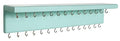 SANY DAYO HOME Jewelry Organizer with 30 Hooks and Cosmetics Shelf, 15 x 3 x 4 inches Wall Mounted Rustic Pine Wood Holder for Necklaces and Bracelets, Suitable for Kids and Adults (Aqua) - color: 30 Hooks Aqua