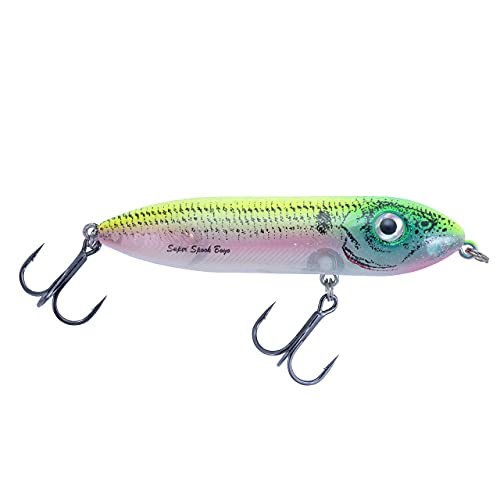Heddon Super Spook Boyo 3" Topwater Fishing Lure, 3/8 Ounce - color: Okie Shad