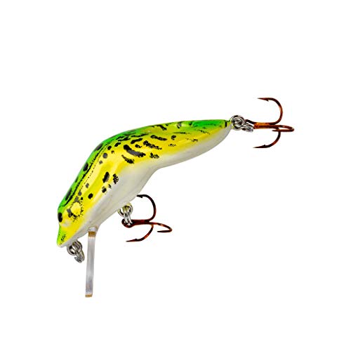 Rebel Lures Wee Frog Ultralight Crankbait Fishing Lure - color: Chartreuse Frog, size: Teeny Wee Frog (0'- 2' Cranking Depth)