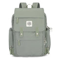 Parker Baby Diaper Backpack - Large Diaper Bag with Insulated Pockets, Stroller Straps and Changing Pad -"Birch Bag" - Sage Green - color: Sage Green