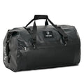 IRON JIA'S Motorcycle Dry Bag - Waterproof Duffle & Luggage Tail Bag Saddle Bags with Roll Top Closure, Shoulder Straps, Inner Pocket and Mesh Pocket (Black, 50L) - color: Black, size: 50L