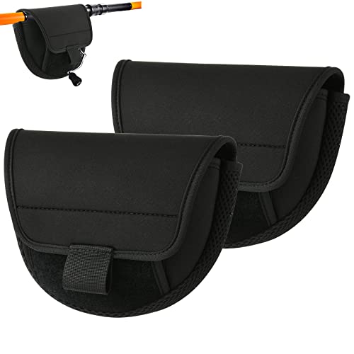Cosmos 2 Pcs Fishing Reel Cover Neoprene Spinning Bait casting Spin Reel Protective Case Pouch Sleeve Bag, Suggest for Size 3000 to 5500