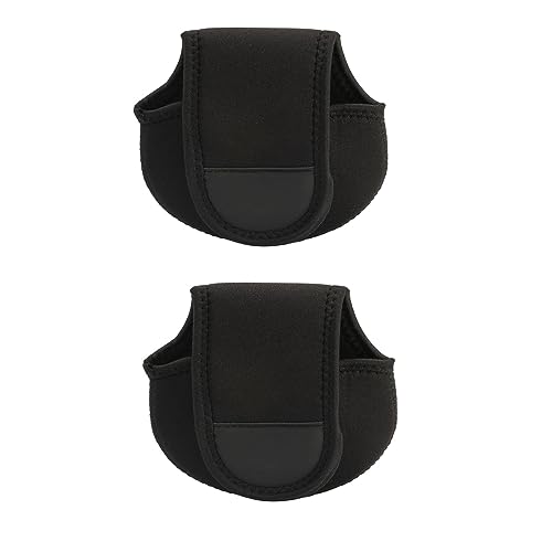 Leadigol 2Pcs Fishing Reel Bag,Portable Baitcasting Reel Cover Case Reel Protective Pouch for Fishing Equipment