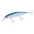 LITTMA ShoreCast 115 Minnow Sinking Saltwater Fishing Lure, Long Casting Surf Fishing Hard Bait for Striper Bass and Halibut - color: Bluepink Sardine(Super Glow)