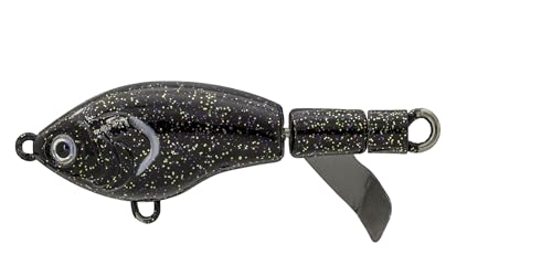 Strike King Bitsy Chickin Fishing Lure, Topwater Plopper, 2 1/2-Inches, 1/4-Ounce - color: Black Lab