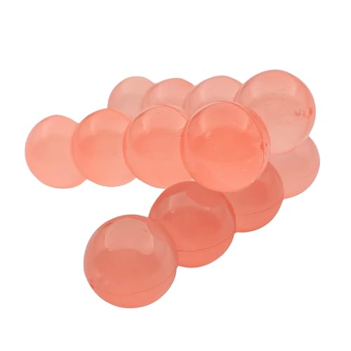 Fishing Scented Soft Plastic Beads Artificial Salmon Egg Bait Packs for Trout, Steelhead and Salmon (Spawn Roe Fishing Tackle) - color: Peach Clear Glow, size: .625"/16mm-12 Eggs per pack
