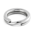Alwonder 100-Pack Fishing Split Rings Stainless Steel Lure Rings, 9-400LB Hyper Wire Fishing Ring Heavy Duty Flattened Freshwater Saltwater Terminal Tackles Lure Solid Snap Ring Connectors - size: Size9-145LB-12mm-100pk