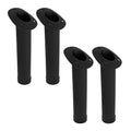 MARINE CITY Flush Mount Fishing Rod Holder 30 Degree Polypropylene, Durable, Lightweight, Easy Access for Fishing, Fits 2" Hole, Ideal for Kayaks, Boats and Yachts - color: Black, style: 4 Pcs