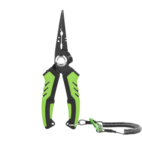 Multi-Functional Stainless Steel Fishing Pliers, Saltwater Fishing Pliers Fishing Tools, Hook Remover & Line Cutter with Non-slip Handle, for Fly Fishing, Ice Fishing, Fishing Gear, Gifts for Men (C) - color: C