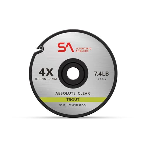 Scientific Anglers Absolute Trout Fly Fishing Tippet 3 Pack - color: Clear, size: 2/3/4X Kit