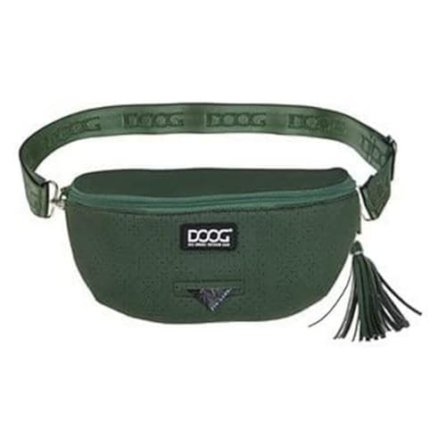 DOOG Neosport Dog Walking Fanny Pack - Waterproof Treat Pouch & Waste Bag Holder - Hands-Free Belt Bag for Training, Hiking & Outdoor Adventures - Green - color: Green