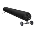 Pool Solar Reel Cover with Adjustable Strap, 420D Waterproof Heavy Duty Solar Blanket Protective Cover for Above Ground and Inground Swimming Pool (Black, 16 Ft) - color: Black, size: 16 FT