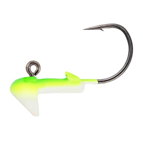 Northland Fishing Tackle Freshwater Tungsten Short Shank Fishing Jig for Bass, Walleye, Trout, and Many Others - color: Glo Watermelon, size: 1/4 Oz