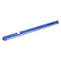 Alumicolor 3611-5 Aluminum Combination Pocket Scale With Clip, 6IN, Blue - color: Blue, size: 6 Inch, style: Combination With Clip