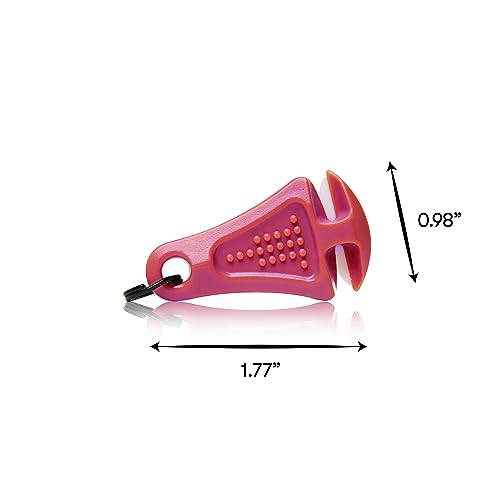 LINE CUTTERZ Patented Ceramic Blade Zipper Pull Quick Braided Fishing Line Cutter - Fishing Equipment - Upgrade Your Fishing Gear Now - color: Pink