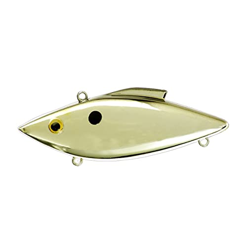 Bill Lewis Lures Lifelike Rat-L-Trap Magnum Force Lipless Crankbait Fishing Wobble Lure for Shallow Saltwater - color: Gold Black Back, size: One Size