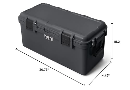 YETI LoadOut GoBox Collection, Divided Waterproof Cargo Case, Dry Box, Camera Case, Fishing Tackle Box - color: Charcoal, size: GoBox 60