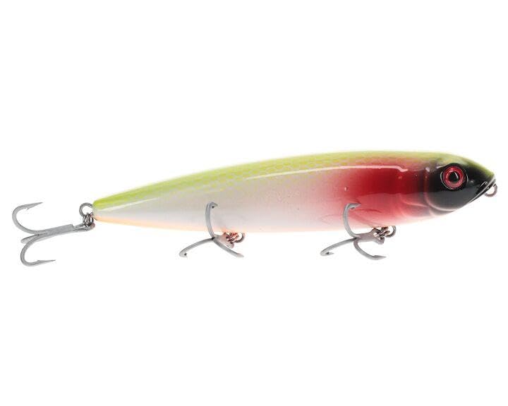 Strike King Sexy Dawg Hard Knock Saltwater Hard Bait Fishing Lure, 4.5", 5/8 oz, Steel Sound Chamber, 3D Eyes - color: Brawler