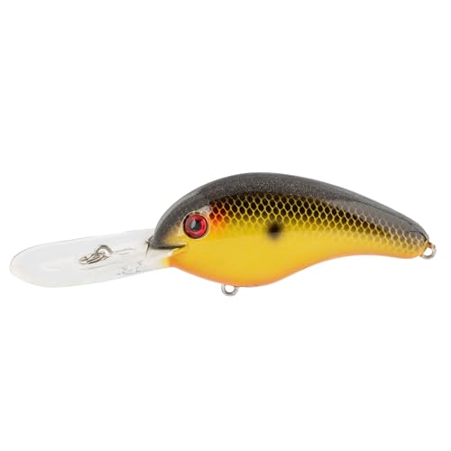 Strike King (HC5XDE-497) 5XD Elite Fishing Lure, Deep Diving Crankbait, 5/8-Ounce, Unique Curved Bill, Dives to 15-Feet, Rattle Chambers, Size 2 Mustad Triple Grip Hooks, Fools Gold
