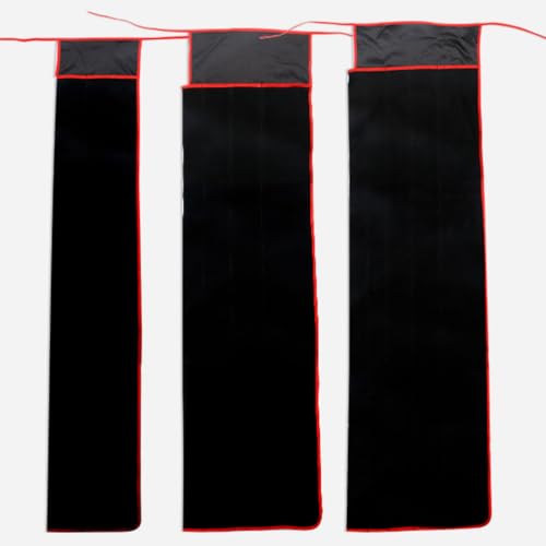 Flannelette Fishing Rod Protector Sleeve Portable Cover Pole Sock Glove Bag Soft Rod Carrying Bag Anti-Scratch Dustproof Storage Case for Freshwater Saltwater Fishing Poles - size: 5Grids 29x140cm