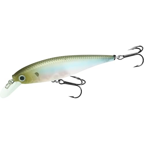 LUCKY CRAFT Pointer 78SP Fishing Lures, 3" Freshwater Bass & Trout Lures, Suspending 4ft-5ft Depth, Jerkbait, Bass Fishing Gear and Accessories, Ghost & Aurora - color: 538 NC Ghost Minnow