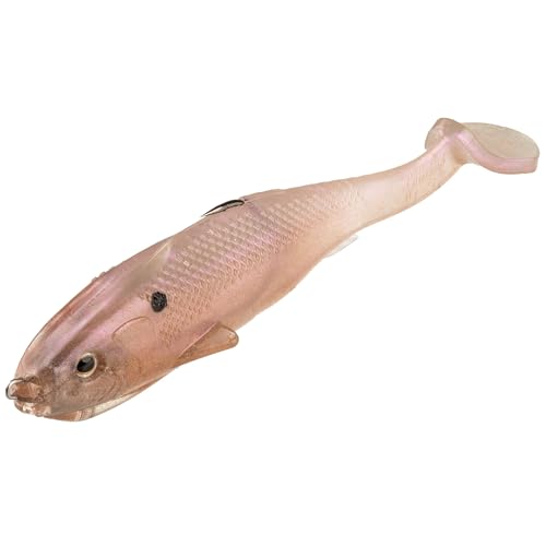 Strike King Final Copy Weedless Fishing Lure, Pre-Rigged Soft Plastic Swimbait - color: Crystal Shad, size: 6"